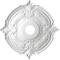 Ekena Millwork Attica PVC Medallion (Canopies up to 6 3/4"), 19"OD x 3 1/2"ID x 1"P, Metallic Silver Metallic CMP19ATCSV - alternate 4